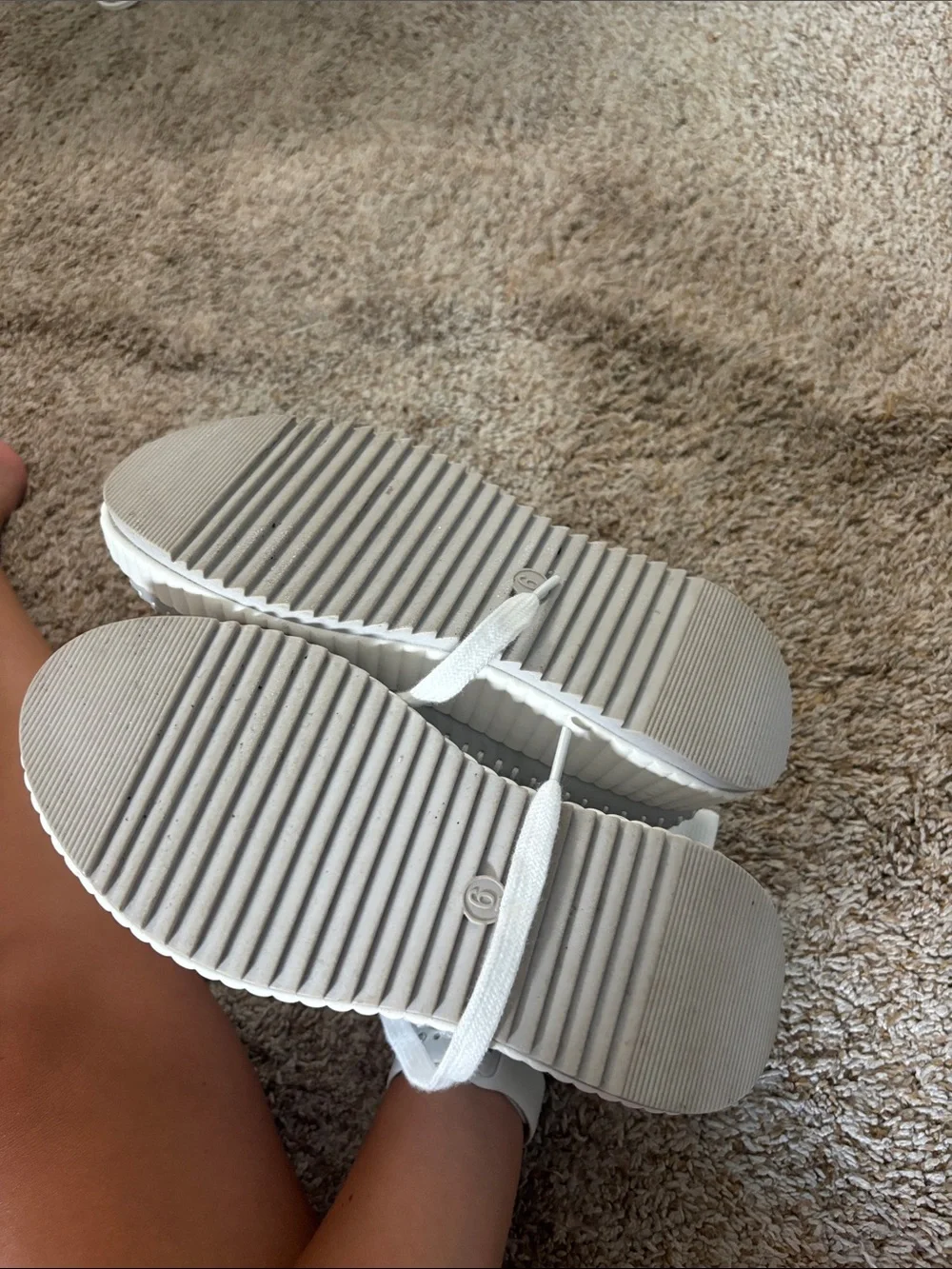 Universal Thread Gray and White Platform Sneakers